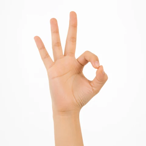 OK gesture